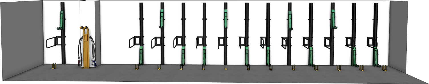 Projet Le Domino – La Société de la Tour Eiffel : Un local vélos sur-mesure pour répondre aux attentes d’un occupant 7 Le Domino plan